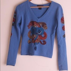 100% Cashmere Raw 7 sweater